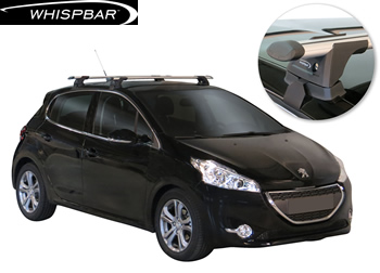 Peugeot 208 Yakima Whispbar roof racks